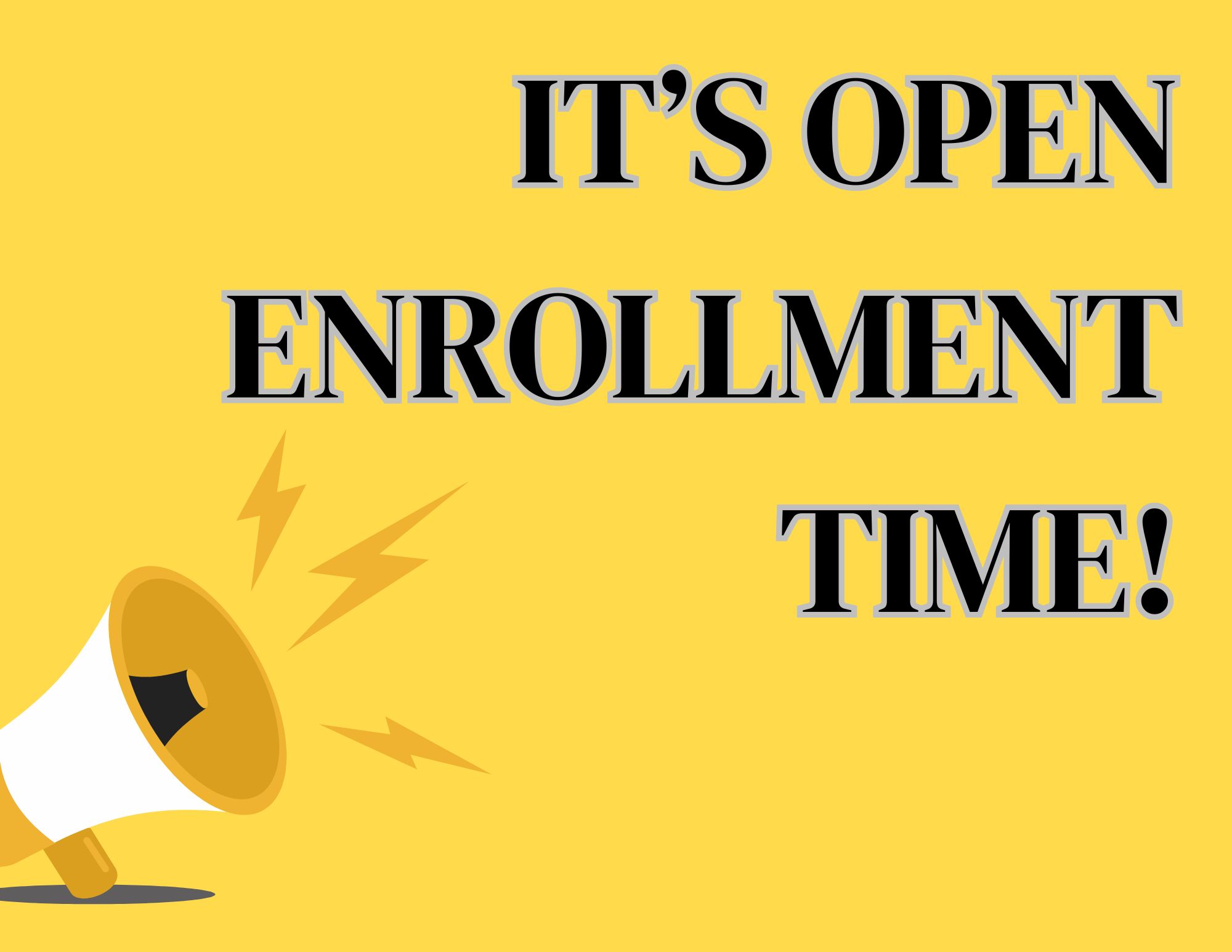 Open Enrollment 2022 Announcement Clipart